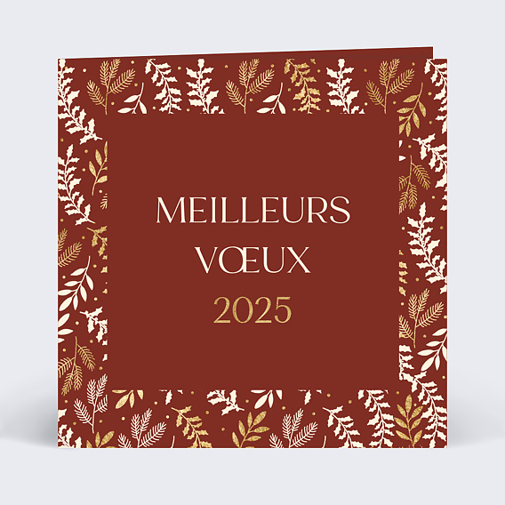 Carte de vœux entreprise Golden Jungle