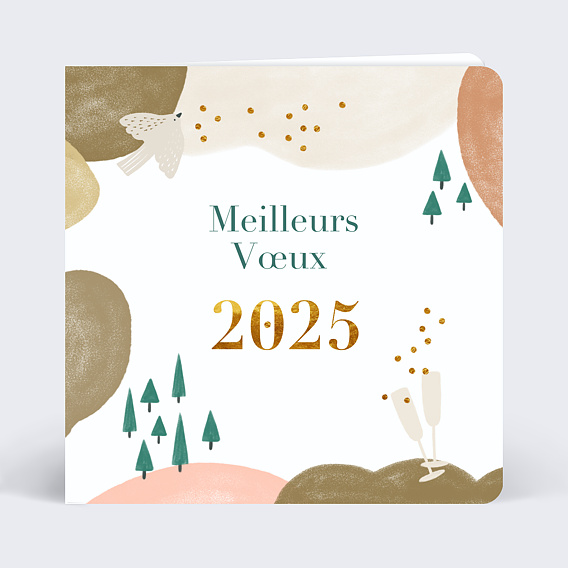 Carte de vœux entreprise Joyeux Vœux