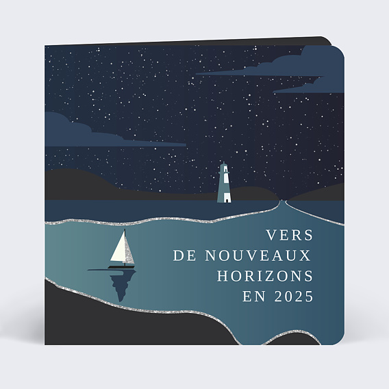 Carte de vœux entreprise Nouveaux Horizons