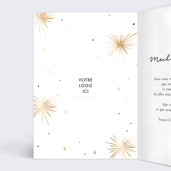 Carte de vœux entreprise Fizz Intérieur Gauche