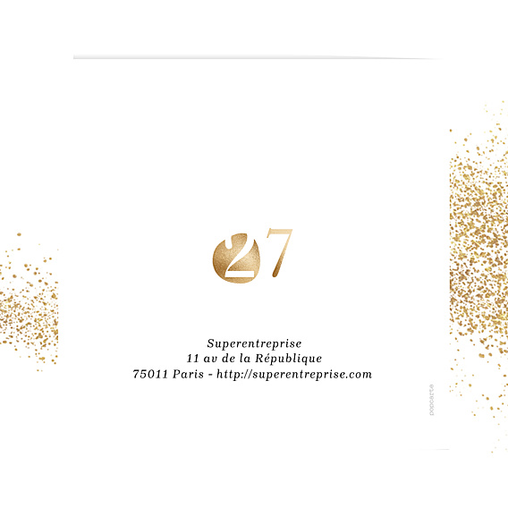 Carte de Voeux Entreprise Bicolore Design