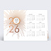 Carte de Voeux Entreprise Logo Calendrier