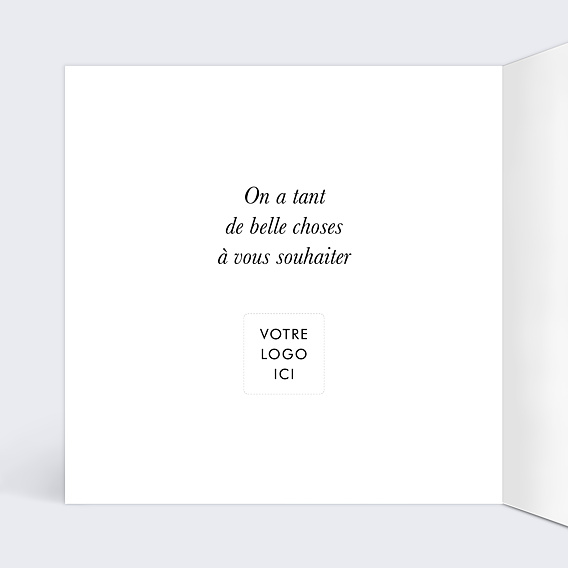 Carte de Voeux Entreprise Immobilier boule à neige