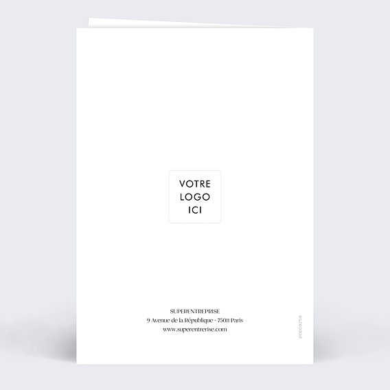 Carte de Voeux Entreprise Bi-colore