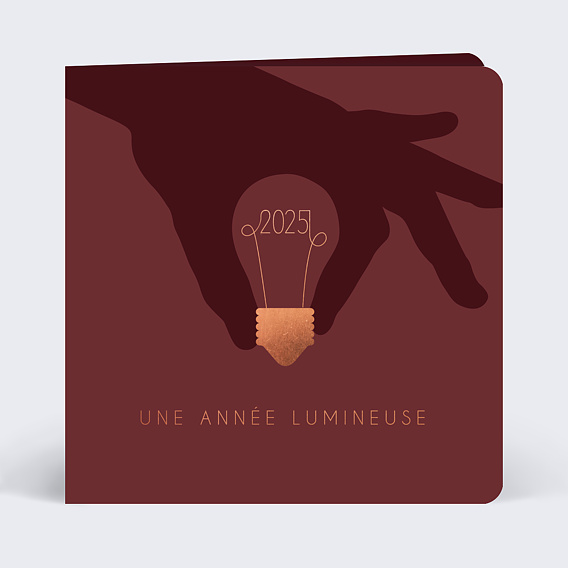 Carte de Voeux Entreprise Année Brillante