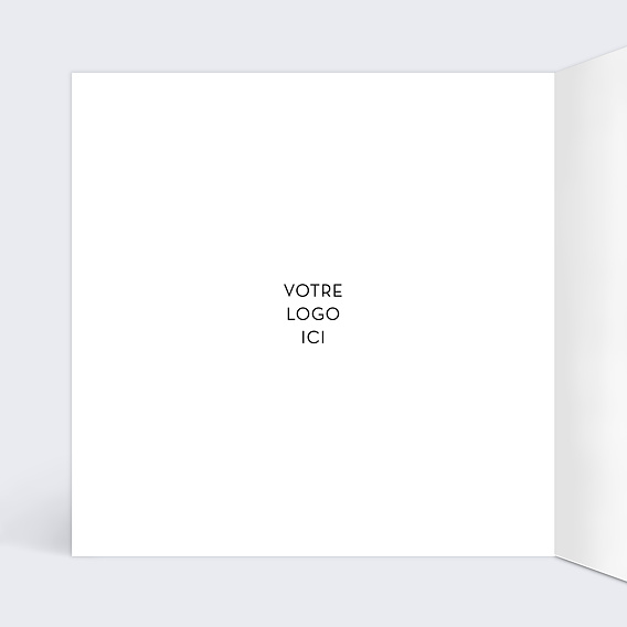 Carte de vœux entreprise Masques à Motifs Intérieur Gauche