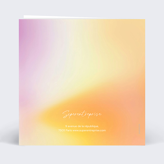 Carte de vœux entreprise Vœux Holistique Verso