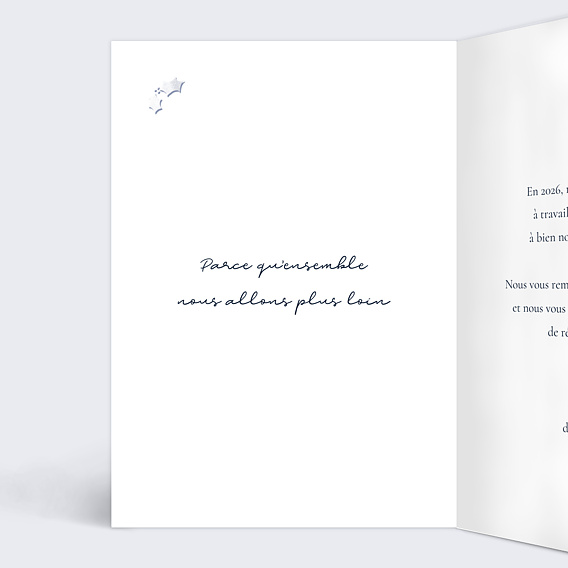 Carte de vœux entreprise Ho ho ho logo Intérieur Gauche