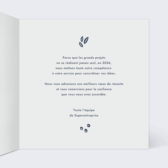 Carte de Voeux Entreprise Scandinave