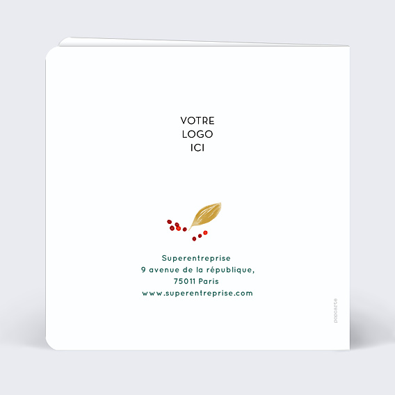 Carte de Voeux Entreprise Sylvestre