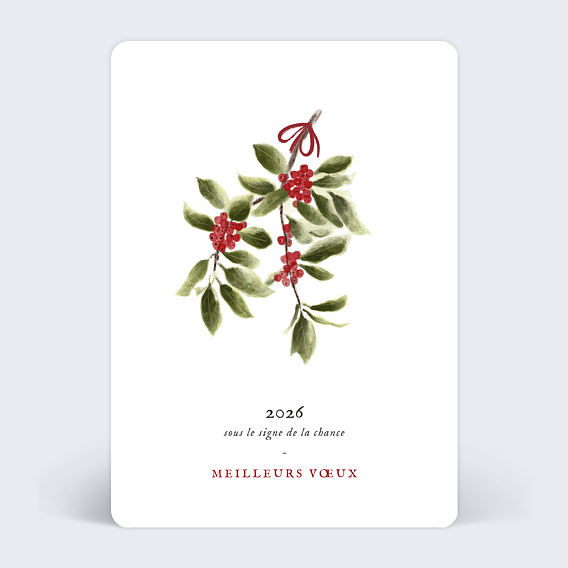 Carte de vœux entreprise Brin de Chance Après 1