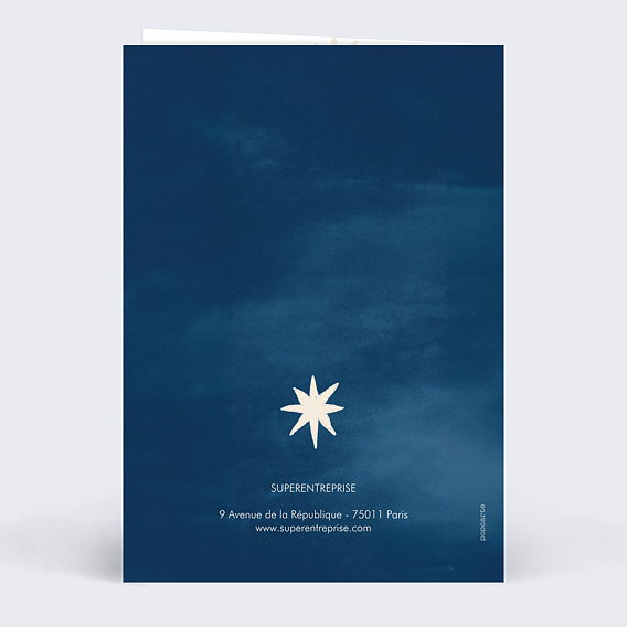Carte de vœux entreprise Cosmic Verso
