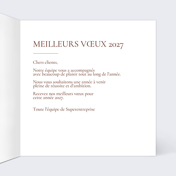 Carte de Voeux Entreprise Votre équipe en aquarelle