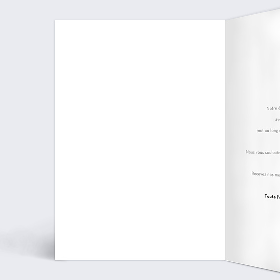 Carte de vœux entreprise Tampon Ginkgo Intérieur Gauche