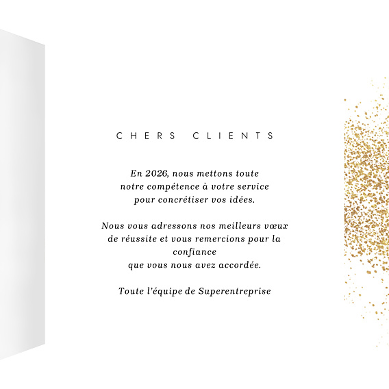 Carte de Voeux Entreprise Bicolore Design