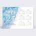 Carte de Voeux Entreprise Océan Calendrier