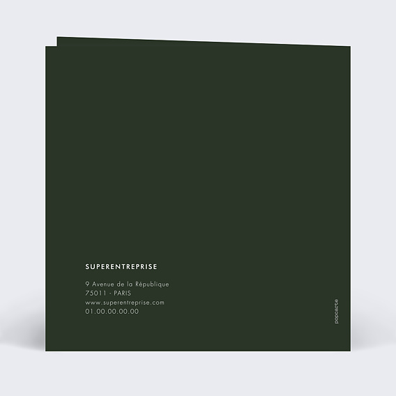 Carte de vœux entreprise Couleur de l'Année Verso