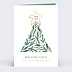 Carte de vœux entreprise Sapin et logo