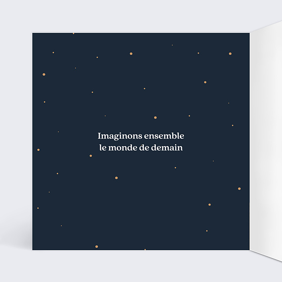 Carte de vœux entreprise Porte du succès Intérieur Gauche