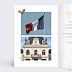 Carte de vœux entreprise Village Mairie Intérieur Gauche