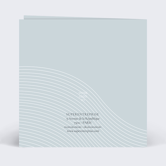 Carte de vœux entreprise Belle Année Verso