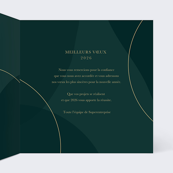 Carte de Voeux Entreprise Couronne Fine