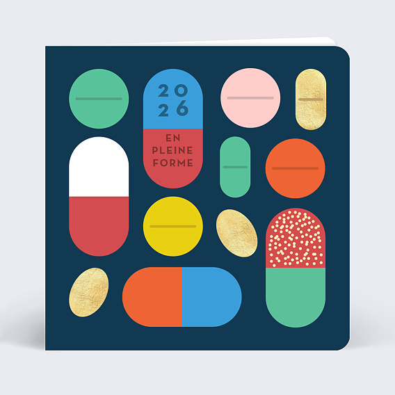 Carte de vœux entreprise En Pleine Forme Recto