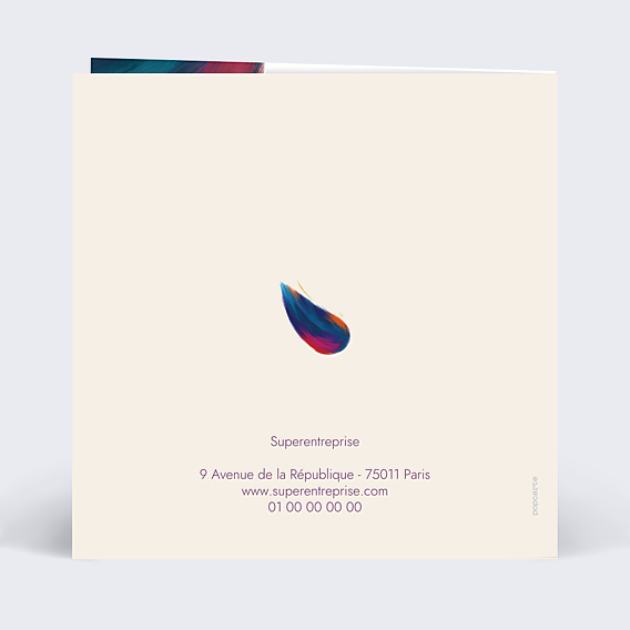 Carte de Voeux Entreprise Empreinte