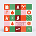 Carte de Voeux Entreprise Pêle-mêle de Noël