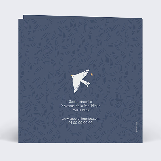 Carte de Voeux Entreprise Oiseaux