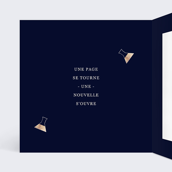 Carte de vœux entreprise Laboratoire Intérieur Gauche