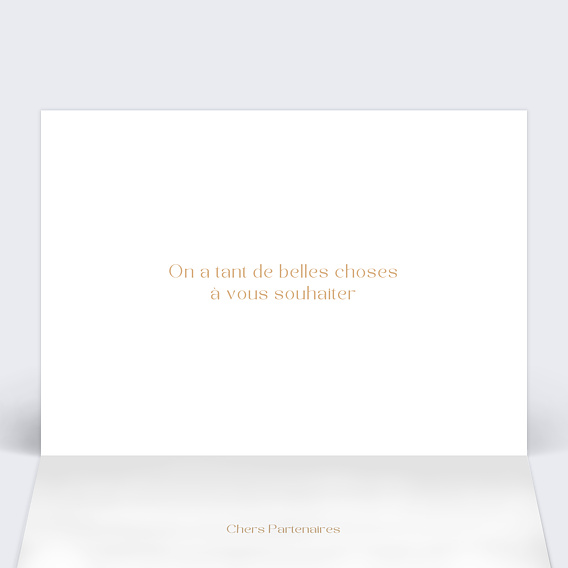 Carte de vœux entreprise Calendrier organique nacré Intérieur Gauche