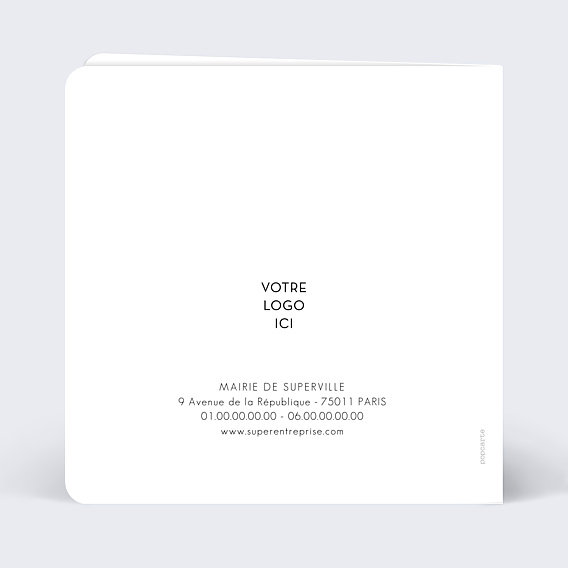 Carte de Voeux Entreprise Voeux Mairie
