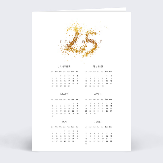 Carte de vœux entreprise Calendrier Effervescence