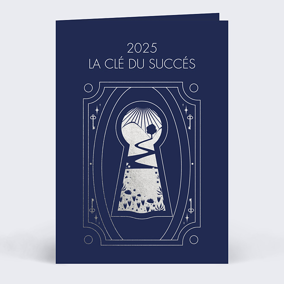 Carte de vœux entreprise Cle du Succes