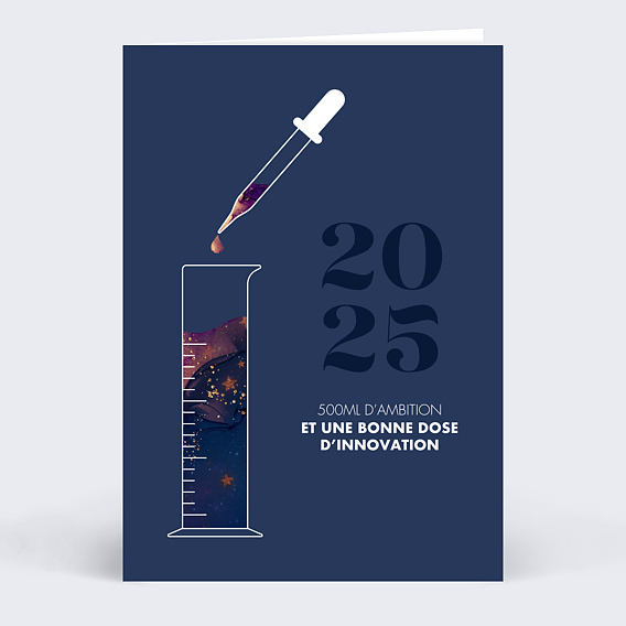 Carte de vœux entreprise Labo Pipette