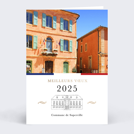 Carte de vœux entreprise Mairie et collectivités