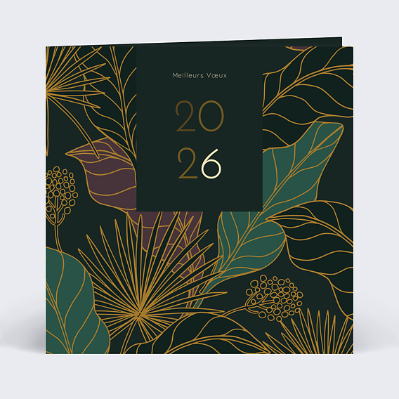 Carte de vœux entreprise Canopée Recto