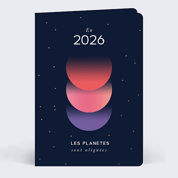 Carte de Voeux Entreprise Cosmos