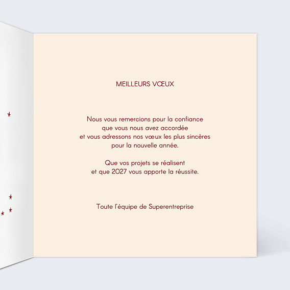 Carte de Voeux Entreprise Pêle-mêle de Noël