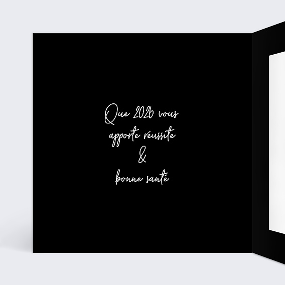 Carte de vœux entreprise Molécule Intérieur Gauche