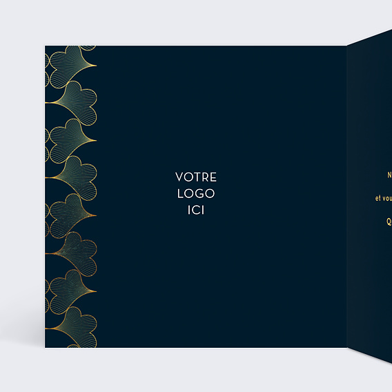 Carte de vœux entreprise Pagne Intérieur Gauche