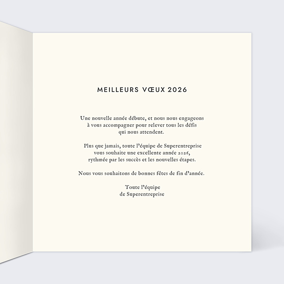 Carte de Voeux Entreprise Diagramme Festif