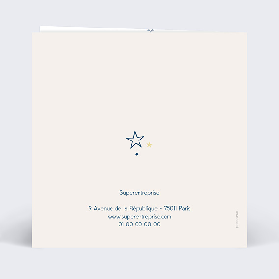 Carte de vœux entreprise Essentiel Verso