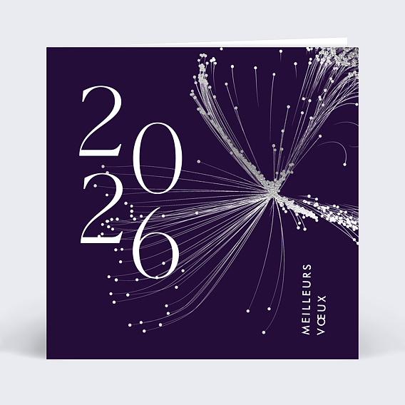 Carte de vœux entreprise Organique avec chocolat Recto