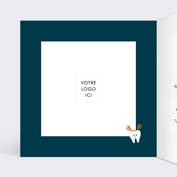 Carte de vœux entreprise Dents de Sagesse Intérieur Gauche