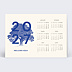 Carte de Voeux Entreprise Calendrier arbre de vie