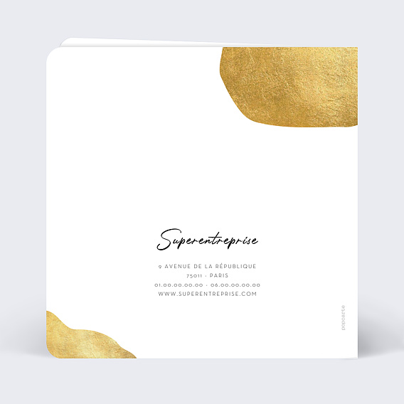 Carte de vœux entreprise Futur Verso