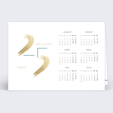 Carte de Vux Entreprise Calendrier clat