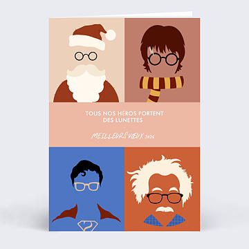 Carte de Vux Entreprise Hros  Lunettes 